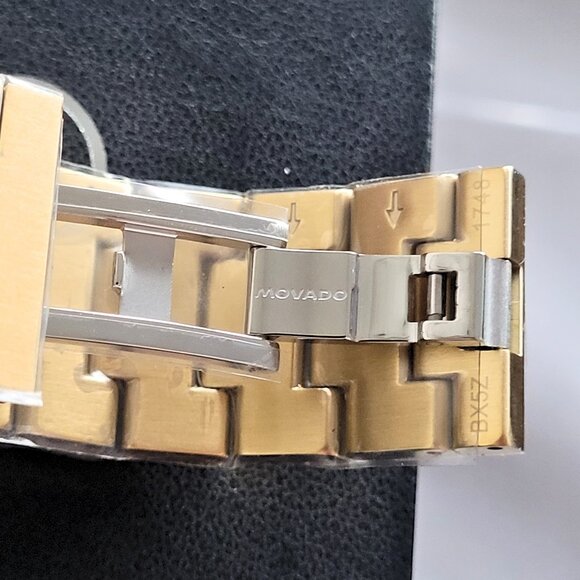 Movado Men's Bold Quest Sunray Gold Black Dial Swiss Watch - Picture 4 of 9